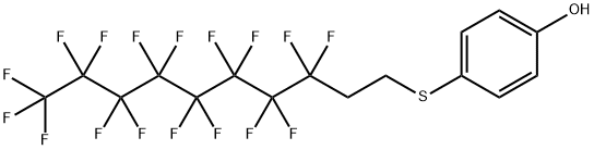 4-(1H,1H,2H,2H-PERFLUORDECYLTHIO)-PHENOL Structure