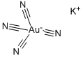 Potassium gold(III) cyanide Struktur