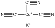 シアン化カリウム銅(Ⅰ) 化学構造式