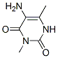 2,4(1H,3H)-Pyrimidinedione,  5-amino-3,6-dimethyl- Structure