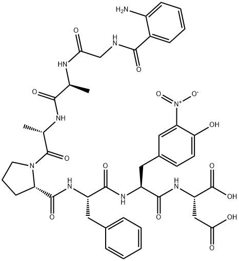 ABZ-GLY-ALA-ALA-PRO-PHE-3-NITRO-TYR-ASP-OH Struktur