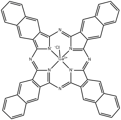GALLIUM(III)-2,3-NAPHTHALOCYANINE CHLORIDE Struktur