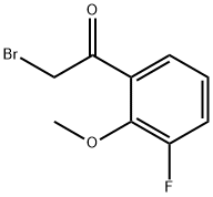 2-Bromo-3'-fluoro-2'-methoxyacetophenone, 2-Bromo-1-(3-fluoro-2-methoxyphenyl)ethan-1-one, 2-(Bromoacetyl)-6-fluoroanisole Struktur