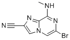 6-bromo-8-methylaminoimidazo(1,2-a)pyrazine-2-carbonitrile Struktur