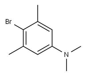 4-ブロモ-N,N,3,5-テトラメチルアニリン 化学構造式