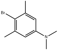 4-溴-N,N,3,5-四甲基苯胺 结构式