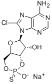 8-CHLOROADENOSINE-3',5'-CYCLIC MONOPHOSPHOROTHIOATE, RP-ISOMER SODIUM SALT 结构式