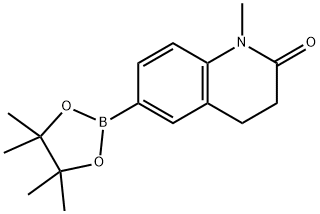 1-甲基-6-硼酸频那醇酯-3,4-二氢喹啉-2(1H)-酮, 1427587-32-3, 结构式