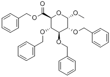 METHYL 2,3,4-TRI-O-BENZYL-BETA-D-GLUCURONIC ACID, BENZYL ESTER Struktur
