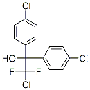 2-chloro-1,1-bis(4-chlorophenyl)-2,2-difluoro-ethanol 化学構造式