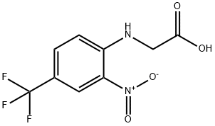 2-[[2-硝基-4-(三氟甲基)苯基]氨基]乙酸 结构式