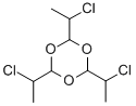 2,4,6-トリス(1-クロロエチル)-1,3,5-トリオキサン 化学構造式