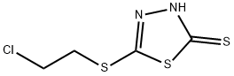 5-[(2-氯代乙基)硫代]-1,3,4-噻二唑-2-硫醇,142826-71-9,结构式