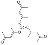 SCANDIUM (III) 2,4-PENTANEDIONATE Struktur