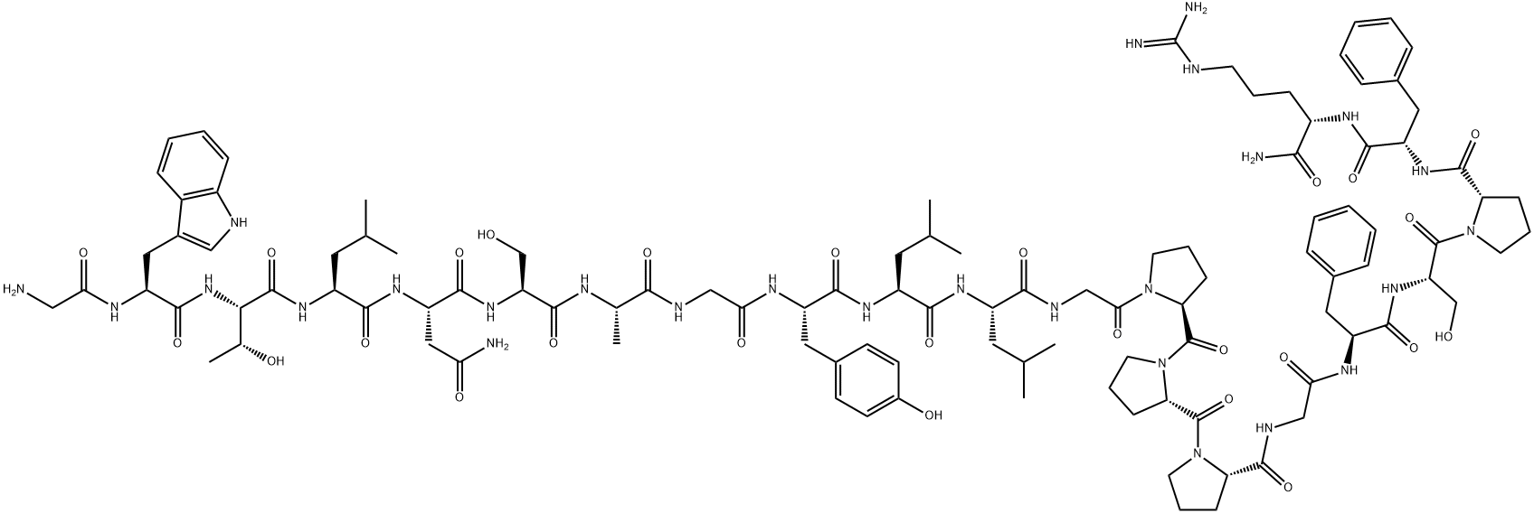 GALANIN (1-13) - BRADYKININ (2-9) AMIDE, 142846-71-7, 结构式
