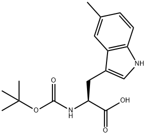 BOC-5-甲基-DL-色氨酸 结构式