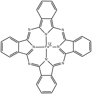 氯酞花青铁,14285-56-4,结构式