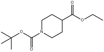 Ethyl N-Boc-piperidine-4-carboxylate Structure