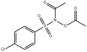 N-乙酰氧基-N-乙酰基-4-氯苯磺酰胺 结构式