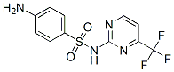 4-AMINO-N-[4-(TRIFLUOROMETHYL)PYRIMIDIN-2-YL]BENZENESULFONAMIDE 结构式