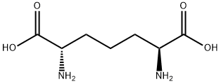 (2S,6S)-2,6-ジアミノヘプタン二酸 化学構造式