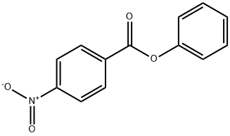 4-硝基苯甲酸苯酯 结构式
