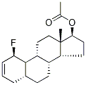 1-Fluoro-5α-androst-2-en-17β-ol Acetate Struktur