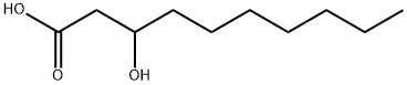 3-ヒドロキシデカン酸 化学構造式