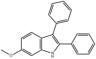 6-methoxy-2,3-diphenyl-1H-indole Structure