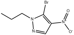 5-ブロモ-4-ニトロ-1-プロピル-1H-ピラゾール 化学構造式