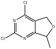 2,4-二氯-7-甲基-5,7-二氢呋喃并[3,4-D]嘧啶,1429309-52-3,结构式