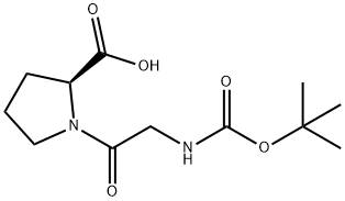 BOC-GLY-PRO-OH Structure