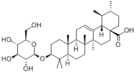 3β-(β-D-Glucopyranosyloxy)urs-12-en-28-oic acid Structure