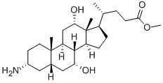 (3a,5b,7a,12a)-3-Amino-7,12-dihydroxycholan-24-oic acid methyl ester 化学構造式