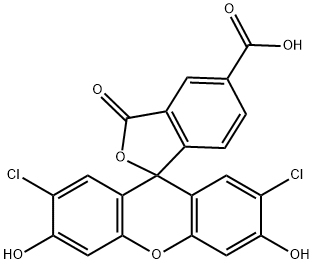 5'-carboxyl-2',7'-dichlorodihydrofluorescein Structure