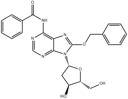 N6-BENZOYL-8-BENZYLOXY-2'-DEOXYADENOSINE Structure