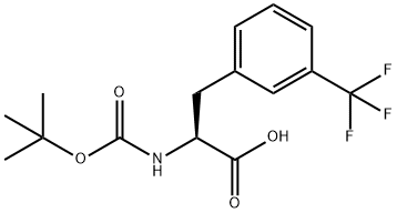 BOC-L-3-三氟甲基苯丙氨酸,142995-31-1,结构式