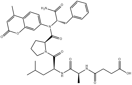 SUC-ALA-LEU-PRO-PHE-AMC Structure