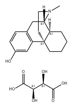 デキストロルファン 酒石酸塩 化学構造式