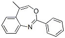 5-Methyl-2-phenyl-3,1-benzoxazepine 结构式