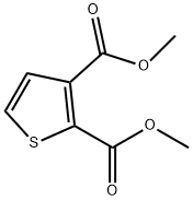 2,3-チオフェンジカルボン酸ジメチル 化学構造式