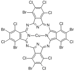 [1,3,8,16,18,24-Hexabromo-2,4,9,10,11,15,17,22,23,25-decachloro-29H,31H-phthalocyoaninato(2-)-N29,N30,N31,N32]kupfer