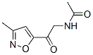 Acetamide,  N-[2-(3-methyl-5-isoxazolyl)-2-oxoethyl]- Struktur