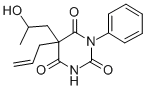 5-allyl-5-(beta-hydroxypropyl)-N-phenylbarbituric acid Structure