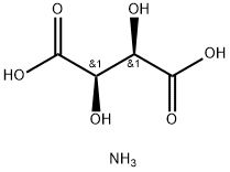 (2R,3R)-2,3-ジヒドロキシブタン二酸/アンモニア 化学構造式
