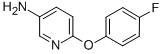 6-(4-フルオロフェノキシ)-3-ピリジンアミン 化学構造式