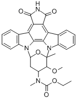 N-ethoxycarbonyl-7-oxostaurosporine Struktur