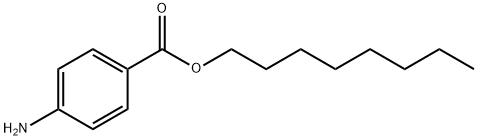 octyl 4-aminobenzoate 结构式