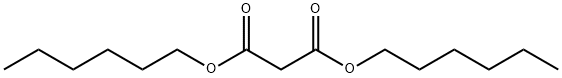 マロン酸 ジヘキシル 化学構造式