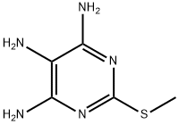 2-methylsulfanylpyrimidine-4,5,6-triamine Struktur